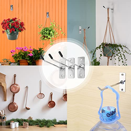 20pcs Wall Mounted Hook Home Storage Organizer Hanger for Coat Bag Hat Heavy Duty Coat Hook Hanger Wall Mount Hook Garage Hooks Tool for Garage Shop Retail Office Kitchen Store Display (4 inch)