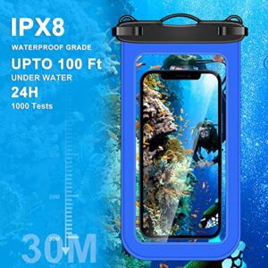 v-Golvin Universal Waterproof Phone Pouch IPX8 Underwater Case Cell Phone Dry Bag for iPhone 14 13 12 11 Pro Max SE 2020 XS Max XR 8 7 6s Plus S22 S21 Note 20 Ultra & Phones Up to 8"