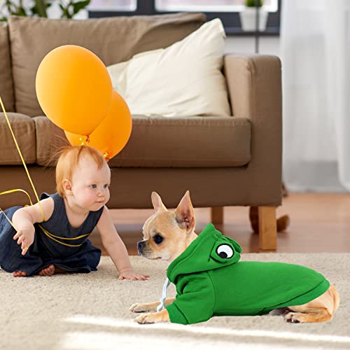 Rypet Dog Frog Costume Pet Clothes for Cold Weather Simulation Puppy Outfits for Chihuahua Yorkie Pomeranian Small