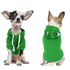 Rypet Dog Frog Costume Pet Clothes for Cold Weather Simulation Puppy Outfits for Chihuahua Yorkie Pomeranian Small