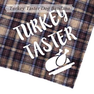 STMK Holiday Plaid Dog Bandanas, 4 Pack Halloween Thanksgiving Day Christmas Dog Bandana for Halloween Thanksgiving Day Christmas Dog Puppy Costume Decorations (Holiday Style)