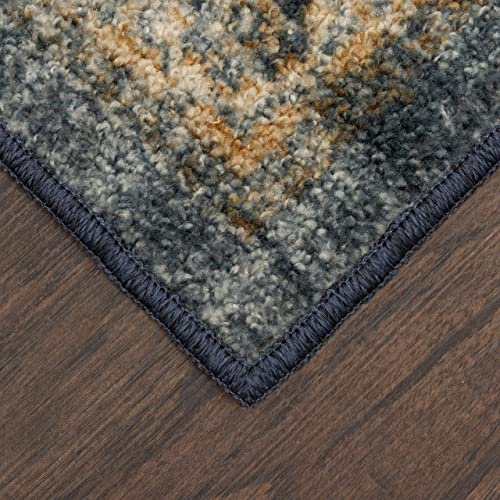 Maples Rugs Ava Traditional Tapestry Kitchen Rugs Non Skid Accent Area Carpet [Made in USA], Persian Gold, 1'8 x 2'10