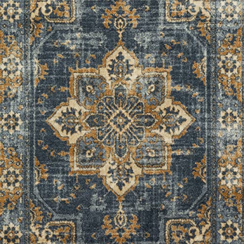 Maples Rugs Ava Traditional Tapestry Kitchen Rugs Non Skid Accent Area Carpet [Made in USA], Persian Gold, 1'8 x 2'10