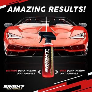 Ceramic Coating Car Wax -By Bright Formula for Cars - 3 in 1 Ceramic Spray Wax And Wash, Car Coating - Ceramic Coating Detail Si02 Spray - Ceramic Wax For Cars, Silicon Dioxide Ceramic Spray Coating For Cars