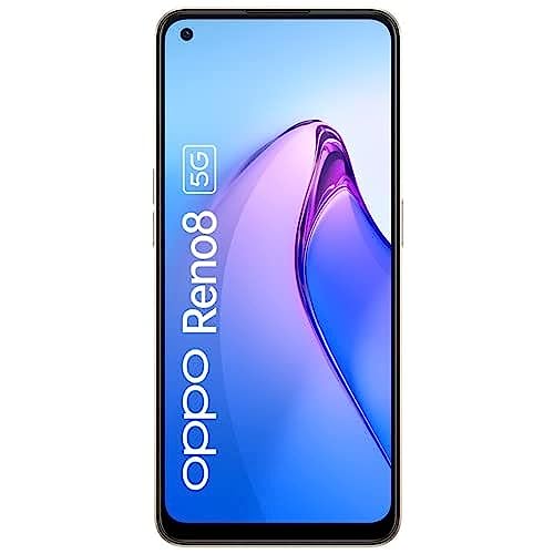 OPPO Reno 8 Dual-Sim 256GB ROM + 8GB RAM (GSM only | No CDMA) Factory Unlocked 5G Smartphone (Shimmer Gold) - International Version