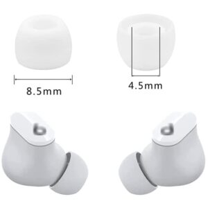 Zotech 20 Pcs White Replacement Earbud Tips for Beats Powerbeats3 and Beats Studio Buds Wireless Stereo Headphones (Small)