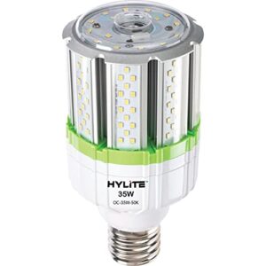 hylite led lighting 35w high performance led omni-cob lamp, 360º, (~175w hid), 50k, 4800 lm, 120~347v for commercial industrial lighting warehouse high bay light fixture garage workshop, white