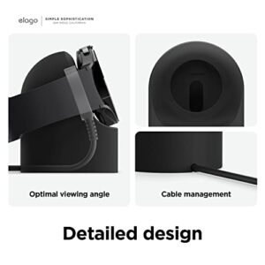 elago GW2 Stand Compatible with Samsung Galaxy Watch 6 Series / 5 Charger Stand (40, 44mm) / 5 Pro Charger Stand (45mm) 2022-2023 - [Black] [Charging Cable Not Included]