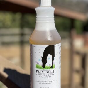 Pure Sole Soothe & Shine Shampoo - A Gentle Deep Cleaning Moisturizing Horse Shampoo - Hydrates Skin and Conditions Coat. - Perfect for Mane and Tail Too - 32 oz.