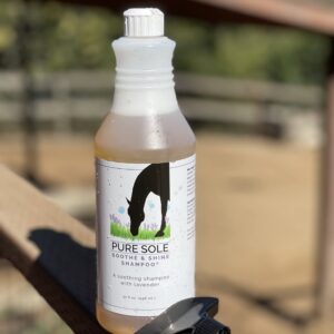 Pure Sole Soothe & Shine Shampoo - A Gentle Deep Cleaning Moisturizing Horse Shampoo - Hydrates Skin and Conditions Coat. - Perfect for Mane and Tail Too - 32 oz.