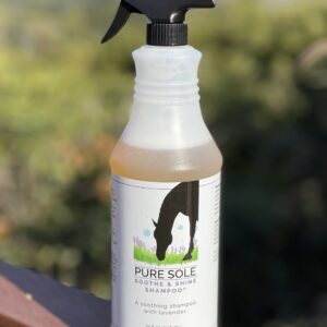 Pure Sole Soothe & Shine Shampoo - A Gentle Deep Cleaning Moisturizing Horse Shampoo - Hydrates Skin and Conditions Coat. - Perfect for Mane and Tail Too - 32 oz.