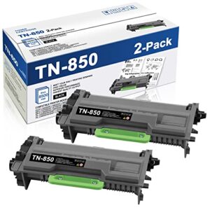 tn850 high yield toner cartridge: dophen 2pk compatible tn-850 high yield toner cartridge,tn8502pk replacement for brother dcp-l5500dn l5600dn mfc-l6700dw l6750dw hl-l6200dw/dwt l6250dw printers