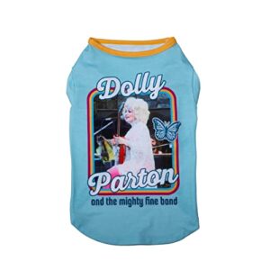 doggy parton blue dolly & the mighty fine band shirt for pets - m (22120727)