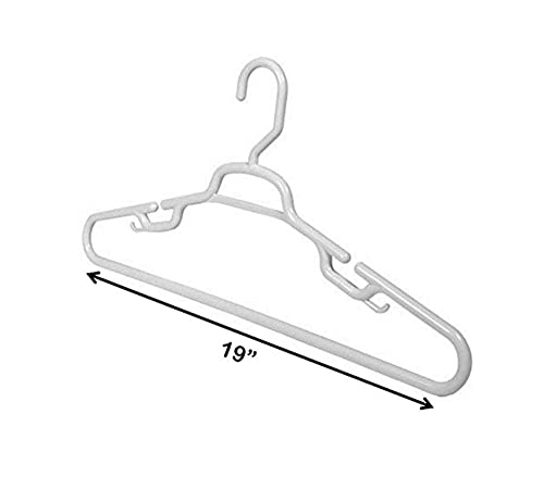 19" Heavy Duty Giant Plastic Hangers - 6PC