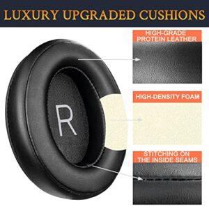 SOULWIT Protein Leather Earpads Replacement for Sennheiser Momentum 3 Wireless Noise Cancelling Over/Around-Ear Headphones, Ear Pads Cushions with Soft Noise Isolation Memory Foam