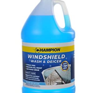 CPDI Champion Windshield Washer Fluid and Deicer for Ice, Frost, and Road Grime, Powerful Streak-Free Shine, All-Weather Year-Round Protection