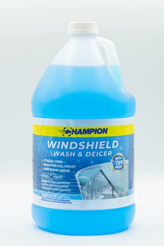 CPDI Champion Windshield Washer Fluid and Deicer for Ice, Frost, and Road Grime, Powerful Streak-Free Shine, All-Weather Year-Round Protection