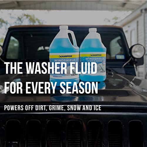 CPDI Champion Windshield Washer Fluid and Deicer for Ice, Frost, and Road Grime, Powerful Streak-Free Shine, All-Weather Year-Round Protection