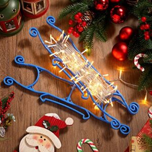 Vicenpal Christmas Lights Storage Holder, Holiday All-purpose Light Cord Wind up Organizer for String Lights, Extension Cords, Magnet Fishing Rope (Blue, Set of 6)