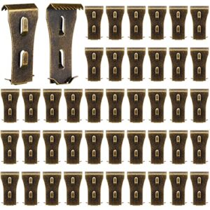 leifide 50 pcs brick wall hook clips for hanging outdoors brick hanger wall clips steel wreaths pictures hanger fits brick 2-1/8 to 2-1/3 for hanging lights no drill and nails needed