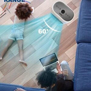 Evaporative Air Cooler Portable 3 Modes, Cooling Fan Humidification with Remote Control Bladeless Tower Fan 3 Wind Speeds, 60° Oscillation, 7.5H Timer, for Bedroom Living Rooms Office