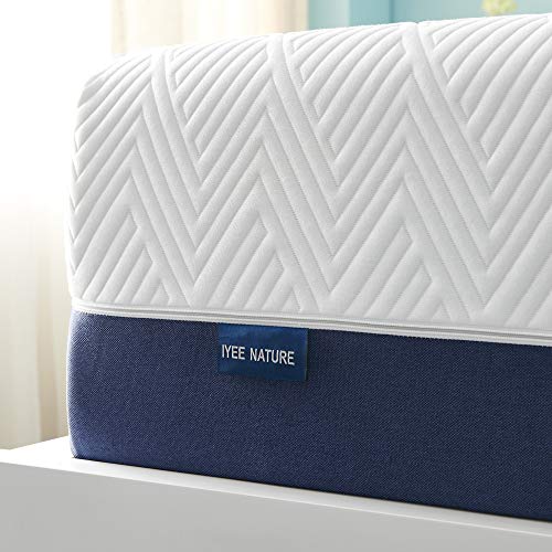 IYEE NATURE King Mattress, 14 inch Cooling-Gel Memory Foam Mattress in a Box, Breathable Bed for Restful Sleep, King Size Mattress 76" X 80" X 14"