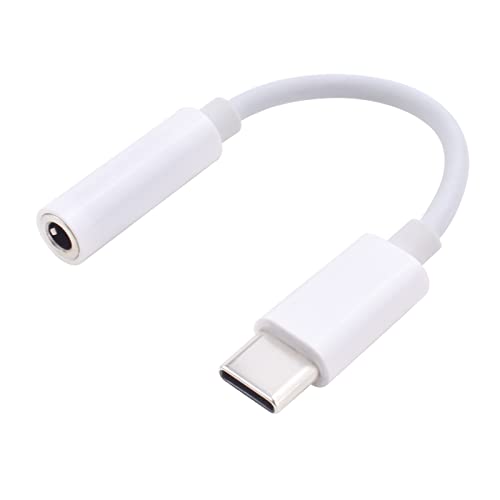 Type C to 3.5mm Headphone Adapter,USB C to 3.5 Headphone Jack Aux Adapter,Universal Digital Chip Type-c to Aux Cable Compatible with Redmi note11pro/Samsung Galaxy S22 S21 S20/Huawei P50 Pro and More