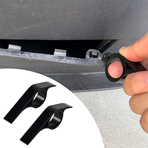 2PCS Aluminum Pry Bar Tool, Metal Pry Bar for Tesla Model-Y Hitch Panel, Hitch Cover Remove Tools for Car (Black)