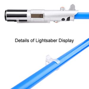 LEKUSHA Horizontal Lightsaber Wall Mount Holder Light Saber Display Rack Hook Stand, Compatible for Any Lightsaber, Clear Pack of 2