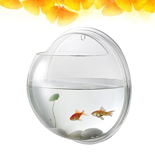 Mipcase Wall Fish Bowl, Hanging Fish Bowl Wall Mounted Fish Tank Wall Fish Tank Wall Fish Bubble