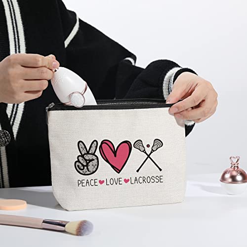 kdxpbpz Lacrosse Gifts Funny Gifts for Boys Girls Lacrosse Makeup Bag Gifts for Lacrosse Moms Team Member Players Birthday Christmas Gifts for Women Her Coworker Daughter Sister Friend BFF Bestie