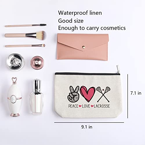 kdxpbpz Lacrosse Gifts Funny Gifts for Boys Girls Lacrosse Makeup Bag Gifts for Lacrosse Moms Team Member Players Birthday Christmas Gifts for Women Her Coworker Daughter Sister Friend BFF Bestie