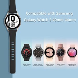 IMIVIO Compatible with Samsung Galaxy Watch 5 Band/Galaxy Watch 6 Band/Samsung Watch 4 bands 40mm 44mm, 20mm Soft Slim Replacement Wristband for Samsung Galaxy Watch 6/5/4/Active 2 bands for Women Men