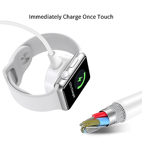 3 in 1 Charger Cable for Apple Watch/iPhone/Airpods, Wireless Watch Charger Compatible with Apple Watch Series 7,6,5,4,3,2,1 and iPhone 13,12,11,Pro,Max,XR,XS,XSX & Pad Series
