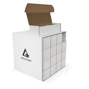 invested alliance 16 trading card storage boxes | baseball / sports card storage organizer for tcg, mtg. baseball, nba, and football cards box. magic card storage box.