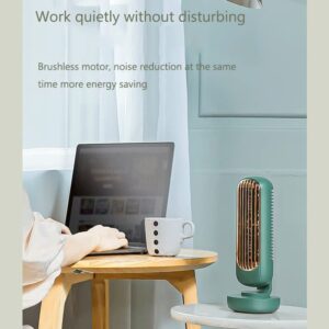 FEER Retro Desktop Fan Three Speed Electric Office Double-leaf Tower Fan Vertical Portable Rechargeable Usb (Color : C, Size : 109 * 109 * 293mm)