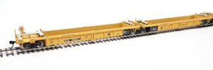 walthers ho scale thrall 5-unit rebuilt 40' well car trailer-train/dttx #748273