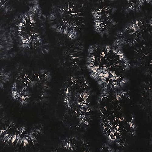 Texco Inc Printed DTY 92% Polyester 8% Spandex Double-Sided Brushed, Black Ink Latte 1 Yard