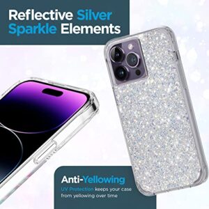 Case-Mate iPhone 14 Pro Max Case - Twinkle Stardust [10FT Drop Protection] [Wireless Charging Compatible] Luxury Cover with Cute Bling Sparkle for iPhone 14 Pro Max 6.7", Anti-Scratch, Shockproof