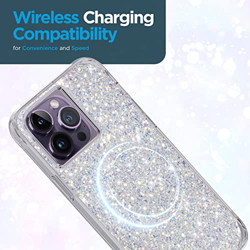 Case-Mate iPhone 14 Pro Max Case - Twinkle Stardust [10FT Drop Protection] [Wireless Charging Compatible] Luxury Cover with Cute Bling Sparkle for iPhone 14 Pro Max 6.7", Anti-Scratch, Shockproof