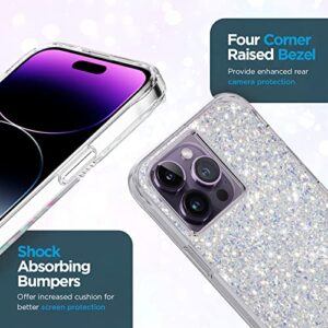 Case-Mate iPhone 14 Pro Max Case - Twinkle Stardust [10FT Drop Protection] [Wireless Charging Compatible] Luxury Cover with Cute Bling Sparkle for iPhone 14 Pro Max 6.7", Anti-Scratch, Shockproof