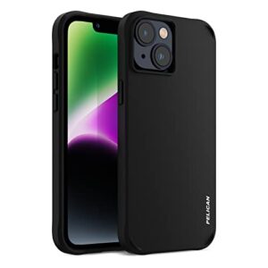 pelican ranger series - iphone 14 case / iphone 13 case 6.1" [wireless charging compatible] protective phone case [15ft mil-grade drop protection] slim rugged cover for iphone 14 / 13 - black
