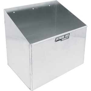 extreme max 5001.6217 wall-mount aluminum trash can holder for race trailer, garage, shop, enclosed trailer, toy hauler