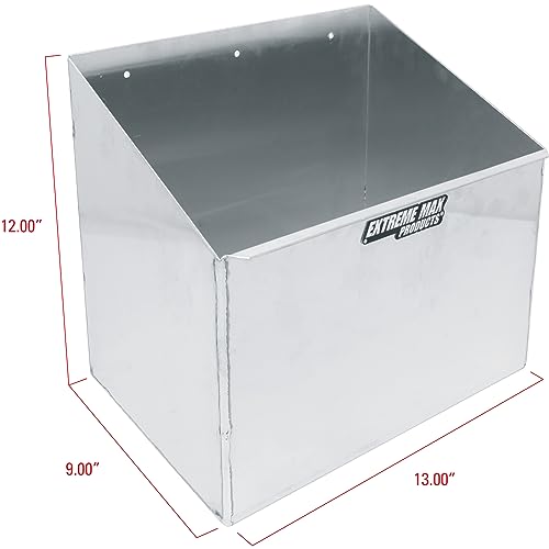 Extreme Max 5001.6217 Wall-Mount Aluminum Trash Can Holder for Race Trailer, Garage, Shop, Enclosed Trailer, Toy Hauler