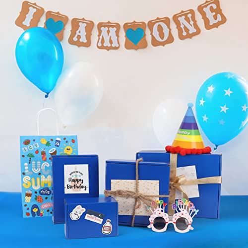 Rempry 11x8x2 Blue Shipping Boxes 25 Pack, Gift Box for Birthday Party Wraping Presents, Cardboard Shirt Boxes for Packaging Small Business