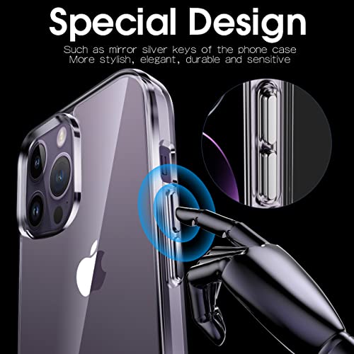 Migeec for iPhone 14 Pro Max Clear Case Shockproof Phone Cover Protective Phone Case for iPhone 14 Pro Max, 6.7 inch