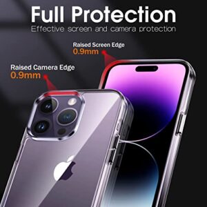 Migeec for iPhone 14 Pro Max Clear Case Shockproof Phone Cover Protective Phone Case for iPhone 14 Pro Max, 6.7 inch