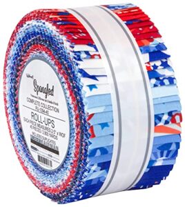 vanessa lillrose wishwell spangled roll up 40 2.5-inch strips jelly roll robert kaufman ru-1094-40