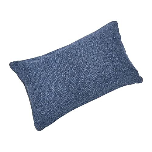 Creative Co-Op Floral Fields Lumbar Pillow Decorative Pillow, 12" x 20", Blue