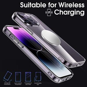 Migeec for iPhone 14 Pro Clear Case Shockproof Phone Cover Protective Phone Case for iPhone 14 Pro, 6.1 inch